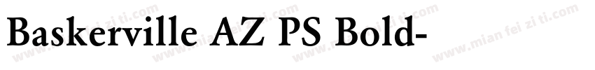 Baskerville AZ PS Bold字体转换